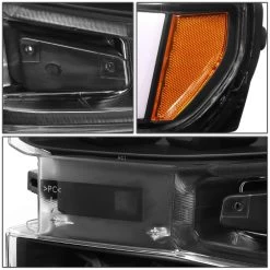 2019-2022 Chevrolet Silverado 1500 Quad-Projector Headlights W/ LED Bar - Black Housing Amber Side Marker -Professional Auto Parts Store 2019 2022 chevrolet silverado 1500 quad projector headlights w led bar black housing amber side marker 96