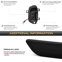 2019-2022 Chevy Silverado / GMC Sierra 1500 LED Side Mirror Task Light Spot Smoked Lens 14 2019-2022 Chevy Silverado / GMC Sierra 1500 LED Side Mirror Task Light Spot Smoked Lens -Professional Auto Parts Store 2019 2022 chevy silverado gmc sierra 1500 led side mirror task light spot smoked lens 19