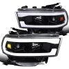 2019-2022 Dodge RAM 2500 3500 Projector Headlights LED DRL Tube - Jet Black -Professional Auto Parts Store 2019 2022 dodge ram 2500 3500 projector headlights led drl tube jet black 63