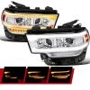 2019-2022 Ram 2500 3500 Dual Projector Headlight Sequential Signal LED Strip - Chrome -Professional Auto Parts Store 2019 2022 ram 2500 3500 dual projector headlight sequential signal led strip chrome 77