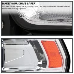 2019-2022 Ram 2500 3500 Dual Projector Headlight Sequential Signal LED Strip - Chrome -Professional Auto Parts Store 2019 2022 ram 2500 3500 dual projector headlight sequential signal led strip chrome 86