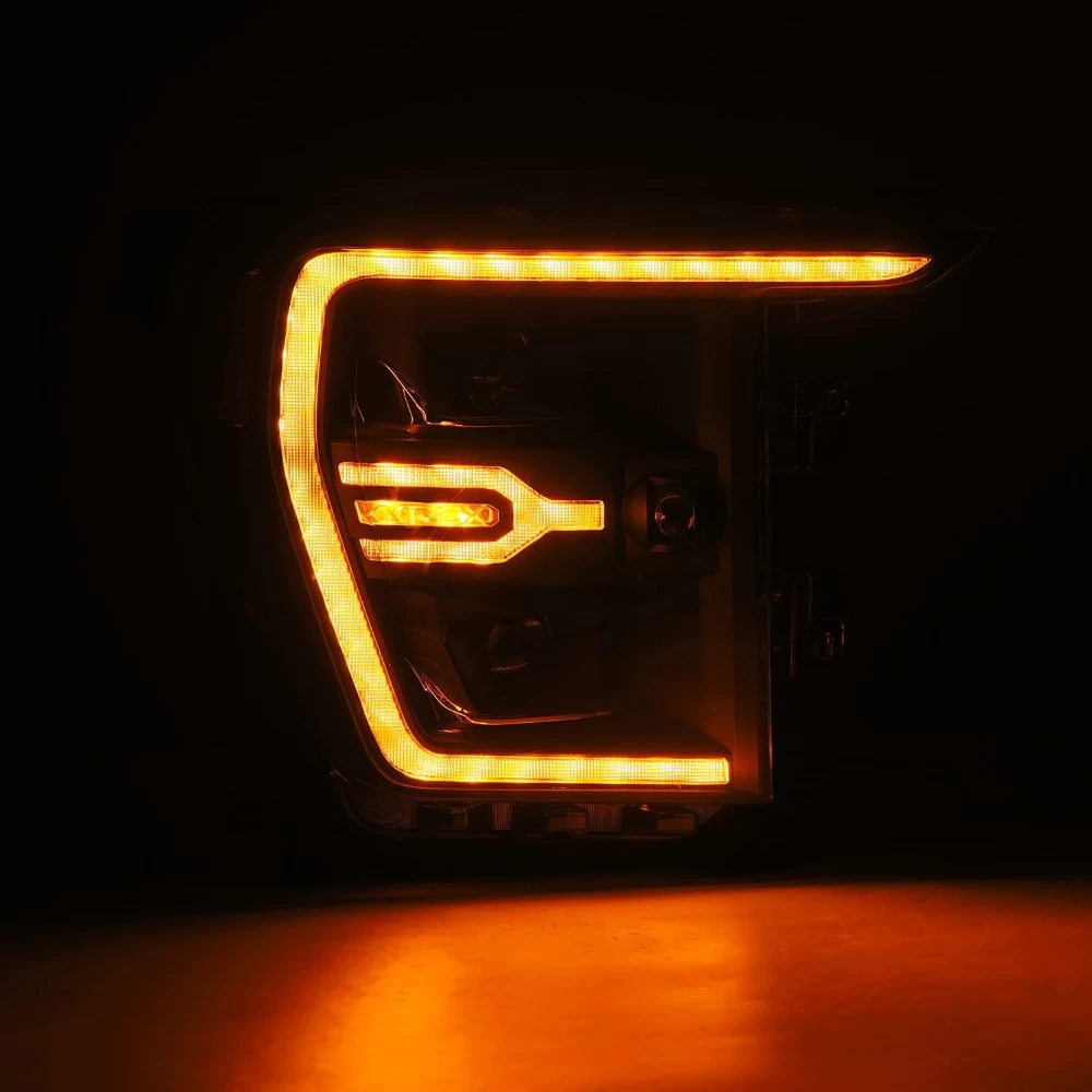 2021-2022 Ford F150 LUXX-Series LED Projector Headlights Black 10 2021-2022 Ford F150 LUXX-Series LED Projector Headlights Black - Image 8