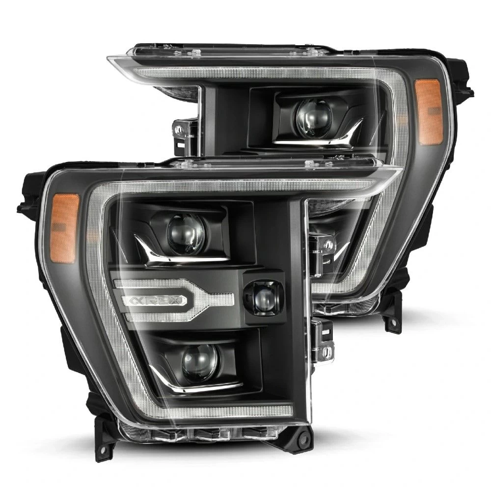 2021-2022 Ford F150 LUXX-Series LED Projector Headlights Black 3 2021-2022 Ford F150 LUXX-Series LED Projector Headlights Black