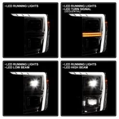 2021-2023 Ford F150 Chrome Full LED Projector Headlights W/ Sequential Signal -Professional Auto Parts Store 2021 2023 ford f150 chrome full led projector headlights w sequential signal 32