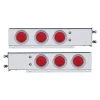 United Pacific® 22240 - 3-3/4" Bolt Pattern Deluxe 3 3/4" Bolt Pattern Deluxe Stainless Spring Loaded Light Bar W/ Six 4" Lights & Visors Spring Loaded Light Bar With Six 4" Lights And Visors -Professional Auto Parts Store 22240