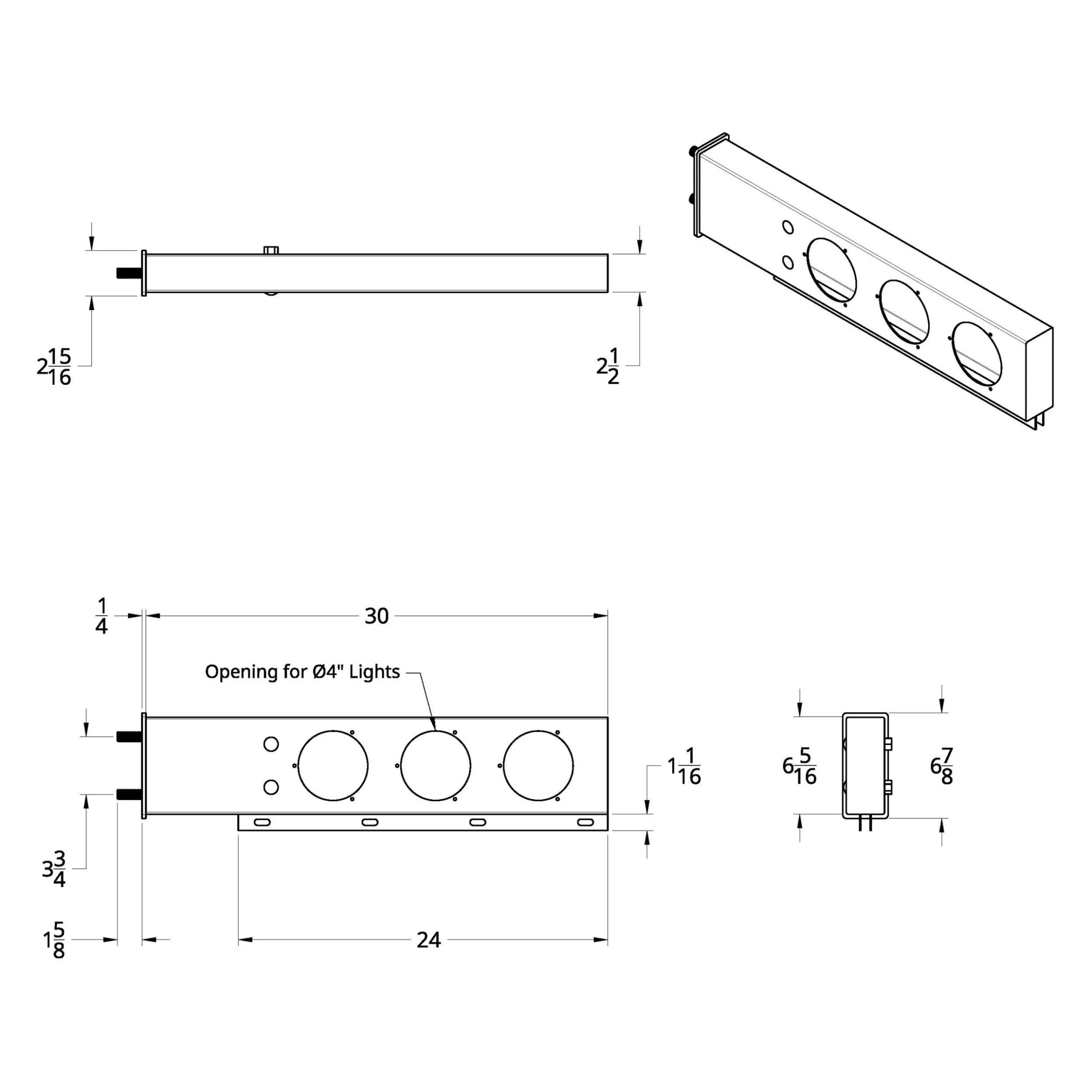 United Pacific® 22240 - 3-3/4" Bolt Pattern Deluxe 3 3/4" Bolt Pattern Deluxe Stainless Spring Loaded Light Bar W/ Six 4" Lights & Visors Spring Loaded Light Bar With Six 4" Lights And Visors 5 United Pacific® 22240 - 3-3/4" Bolt Pattern Deluxe 3 3/4" Bolt Pattern Deluxe Stainless Spring Loaded Light Bar W/ Six 4" Lights & Visors Spring Loaded Light Bar With Six 4" Lights And Visors - Image 3