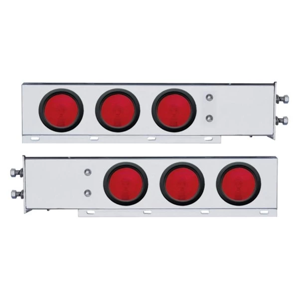 United Pacific® 22358 - 2" Bolt Pattern Spring Loaded Light Bar With Six 4" Lights And Grommets 3 United Pacific® 22358 - 2" Bolt Pattern Spring Loaded Light Bar With Six 4" Lights And Grommets