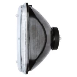 Truck-Lite® 27009 - 7x6" Rectangular Chrome Euro Headlight -Professional Auto Parts Store 27009 side view