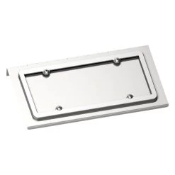 United Pacific® - Polished License Plate With Swing Plate