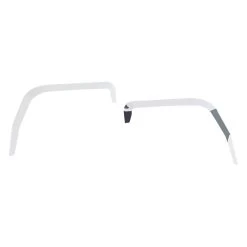 United Pacific® 29112 - Tape-On Door Window Shade Polished Front Wind Deflectors