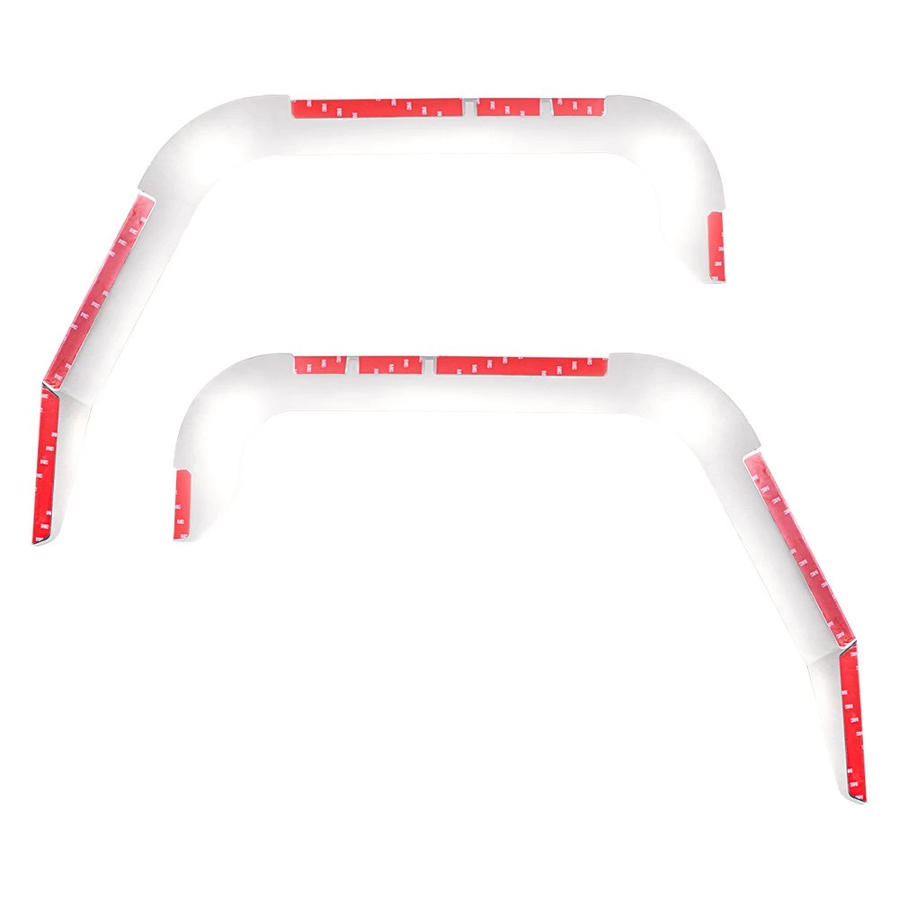 United Pacific® 29147 - Tape-On Door Window Shade Polished Front Wind Deflectors 4 United Pacific® 29147 - Tape-On Door Window Shade Polished Front Wind Deflectors - Image 2