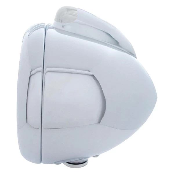 United Pacific® 32043 - 7" Round Chrome "Guide" 682-C Style Crystal Headlight With Parking LEDs And Single Function Turn Signal Light 5 United Pacific® 32043 - 7" Round Chrome "Guide" 682-C Style Crystal Headlight With Parking LEDs And Single Function Turn Signal Light - Image 3