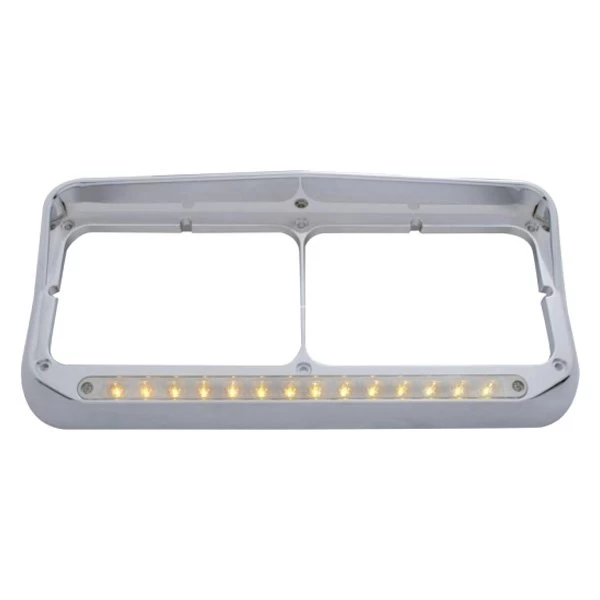 United Pacific® 32349 - 14 LED Rectangular Dual Headlight Bezel 3 United Pacific® 32349 - 14 LED Rectangular Dual Headlight Bezel
