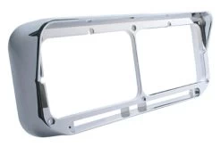 United Pacific® - Rectangular Dual Chrome Headlight Bezel -Professional Auto Parts Store 32350 2 1