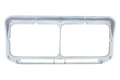 United Pacific® - Rectangular Dual Chrome Headlight Bezel -Professional Auto Parts Store 32350 3 1
