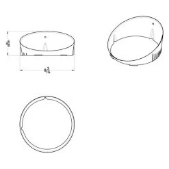United Pacific® 32374 - Chrome Driver Side Inner Headlight Bezel 9 United Pacific® 32374 - Chrome Driver Side Inner Headlight Bezel -Professional Auto Parts Store 32374 scheme