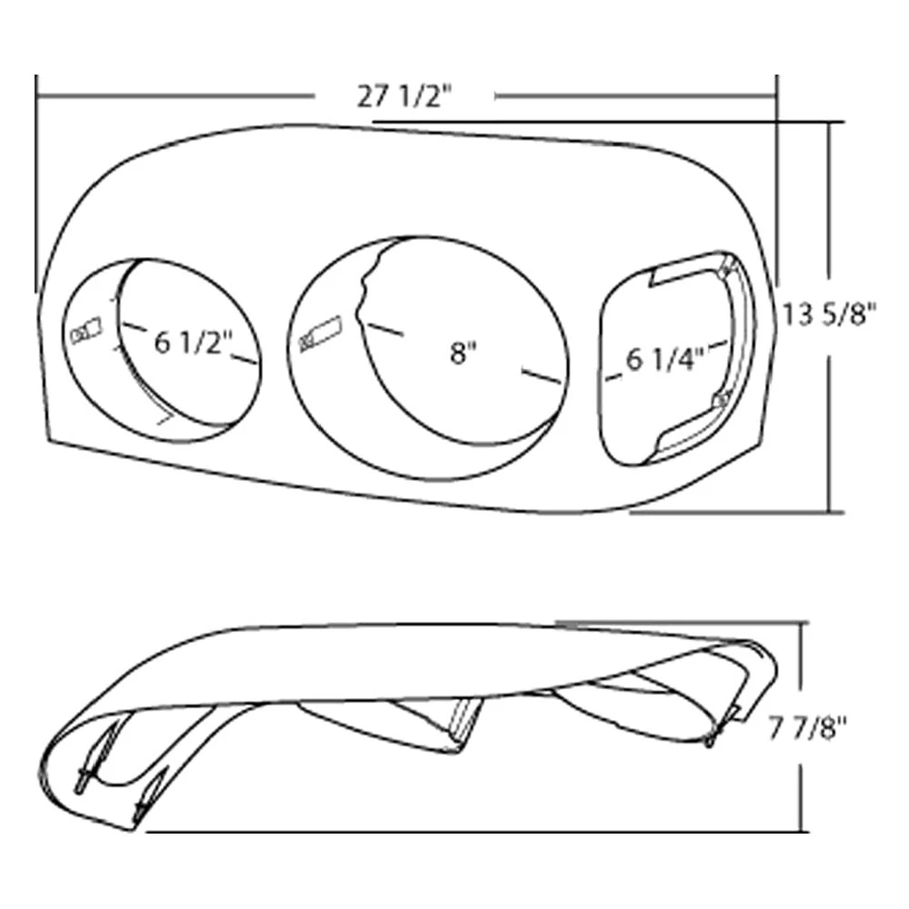 United Pacific® 32378 - Chrome Driver Side Headlight Bezel 4 United Pacific® 32378 - Chrome Driver Side Headlight Bezel - Image 2