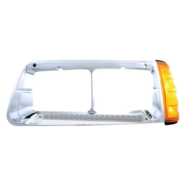 United Pacific® 32494 - 19 LED Chrome Driver Side Headlight Bezel 3 United Pacific® 32494 - 19 LED Chrome Driver Side Headlight Bezel
