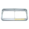 United Pacific® 32501 - Sequential LED Rectangular Dual Chrome Driver Side Headlight Bezel -Professional Auto Parts Store 32501 1