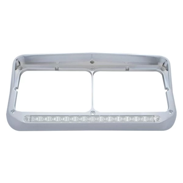 United Pacific® 32501 - Sequential LED Rectangular Dual Chrome Driver Side Headlight Bezel 5 United Pacific® 32501 - Sequential LED Rectangular Dual Chrome Driver Side Headlight Bezel - Image 3