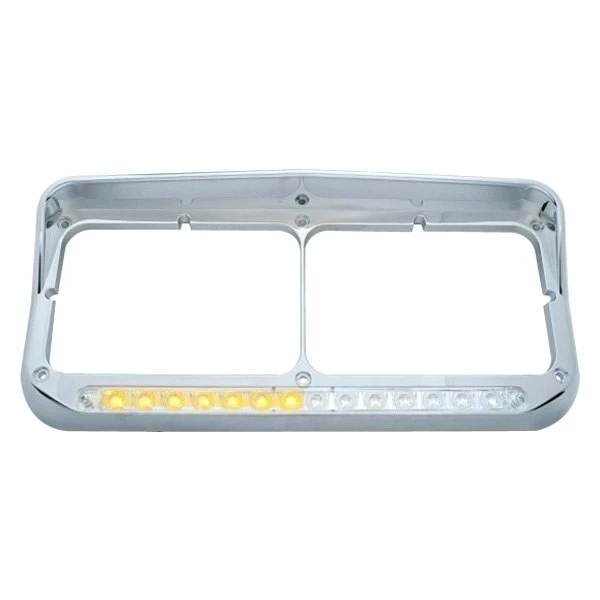United Pacific® - Sequential LED Rectangular Dual Chrome Headlight Bezel 5 United Pacific® - Sequential LED Rectangular Dual Chrome Headlight Bezel - Image 3