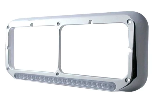 United Pacific® - Sequential LED Rectangular Dual Chrome Headlight Bezel 13 United Pacific® - Sequential LED Rectangular Dual Chrome Headlight Bezel - Image 11
