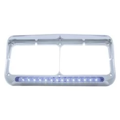United Pacific® - 14 LED Rectangular Dual Headlight Bezel