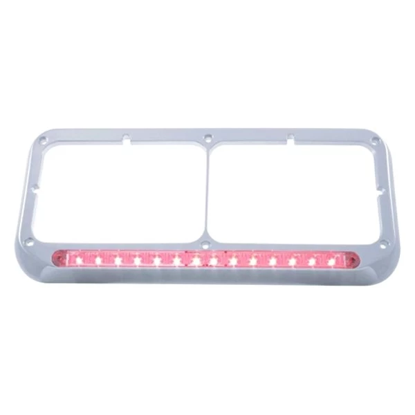 United Pacific® - 14 LED Rectangular Dual Headlight Bezel 8 United Pacific® - 14 LED Rectangular Dual Headlight Bezel - Image 6