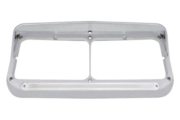 United Pacific® 32701 - 24 LED Rectangular Dual Chrome Headlight Bezel 4 United Pacific® 32701 - 24 LED Rectangular Dual Chrome Headlight Bezel - Image 2