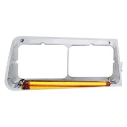 United Pacific® 32703 - 24 LED Chrome Passenger Side Headlight Bezel