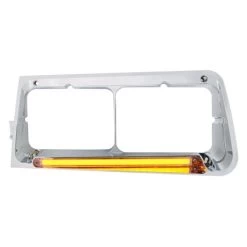 United Pacific® 32704 - 24 LED Chrome Driver Side Headlight Bezel