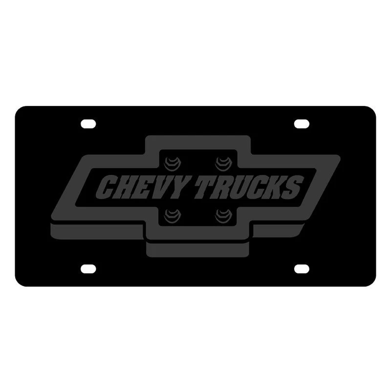 Eurosport Daytona® - GM License Plate With Style 2 Chevy Trucks Logo And Emblem 4 Eurosport Daytona® - GM License Plate With Style 2 Chevy Trucks Logo And Emblem - Image 2