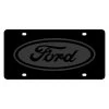 Eurosport Daytona® 3501-7 - Ford Motor Company Black License Plate With Black Ford Emblem -Professional Auto Parts Store 3501 7