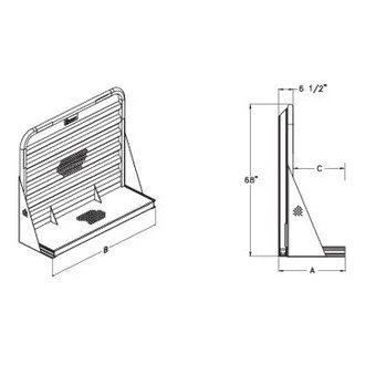 Merritt Aluminum® 356 - 64" X 86" X 14" 3-Door Enclosure 4 Merritt Aluminum® 356 - 64" X 86" X 14" 3-Door Enclosure - Image 2
