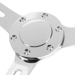 380mm Black Wood Grip Vintage Steering Wheel 2-inch Deep Dish Stainless Steel Spoke -Professional Auto Parts Store 380mm black wood grip vintage steering wheel 2 inch deep dish stainless steel spoke 40