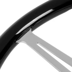 380mm Black Wood Grip Vintage Steering Wheel 2-inch Deep Dish Stainless Steel Spoke -Professional Auto Parts Store 380mm black wood grip vintage steering wheel 2 inch deep dish stainless steel spoke 43