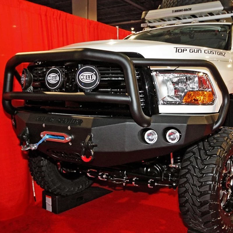 Road Armor® - Stealth Series Full Width Front HD Winch Bumper With Lonestar Guard 5 Road Armor® - Stealth Series Full Width Front HD Winch Bumper With Lonestar Guard - Image 3