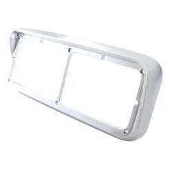 United Pacific® - Rectangular Dual Chrome Headlight Bezel -Professional Auto Parts Store 40983b 2