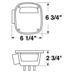Peterson® 442 - 442 Series Passenger Side Black/Red Factory Style Tail Light 7 Peterson® 442 - 442 Series Passenger Side Black/Red Factory Style Tail Light -Professional Auto Parts Store 442 scheme