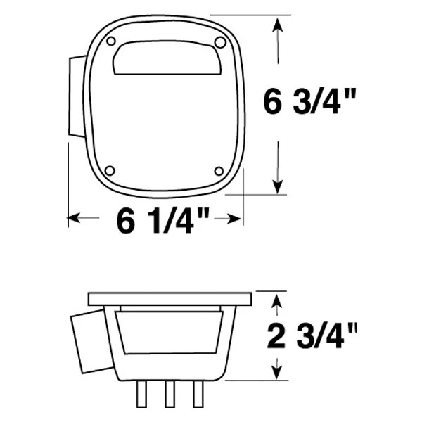 Peterson® 442 - 442 Series Passenger Side Black/Red Factory Style Tail Light 5 Peterson® 442 - 442 Series Passenger Side Black/Red Factory Style Tail Light - Image 3