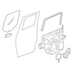 Mopar® 55112403AA - Rear Driver Side Door Glass 9 Mopar® 55112403AA - Rear Driver Side Door Glass -Professional Auto Parts Store 55112403aa 4