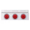 United Pacific® - Top Mud Flap Plate With Three 10 LED 4" Lights 2 United Pacific® - Top Mud Flap Plate With Three 10 LED 4" Lights -Professional Auto Parts Store 61706 wf 01