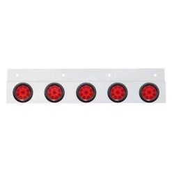 United Pacific® - Top Mud Flap Plate With Five 9 LED 2" Reflector Lights 8 United Pacific® - Top Mud Flap Plate With Five 9 LED 2" Reflector Lights -Professional Auto Parts Store 63718 wf 01