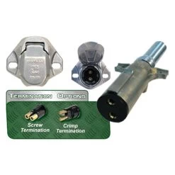 Tectran® 67029SG - Tarp Systems Connectors Dual Pole Vertical Plug Assembly With Spring Guard
