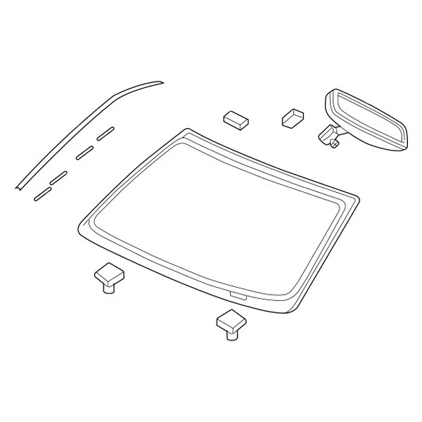 Mopar® 68050019AB - Windshield Glass 4 Mopar® 68050019AB - Windshield Glass - Image 2