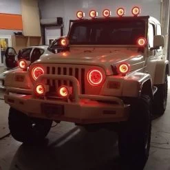 Oracle Lighting® - 7" Round Chrome Factory Style Headlights With Blue Plasma LED Halos Preinstalled (H6024) 36 Oracle Lighting® - 7" Round Chrome Factory Style Headlights With Blue Plasma LED Halos Preinstalled (H6024) -Professional Auto Parts Store 7079 installed 10