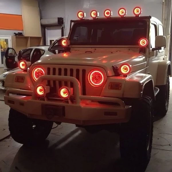 Oracle Lighting® - 7" Round Chrome Factory Style Headlights With Blue Plasma LED Halos Preinstalled (H6024) 17 Oracle Lighting® - 7" Round Chrome Factory Style Headlights With Blue Plasma LED Halos Preinstalled (H6024) - Image 15