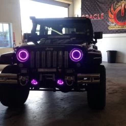 Oracle Lighting® - 7" Round Chrome Factory Style Headlights With Blue Plasma LED Halos Preinstalled (H6024) 38 Oracle Lighting® - 7" Round Chrome Factory Style Headlights With Blue Plasma LED Halos Preinstalled (H6024) -Professional Auto Parts Store 7079 installed 12