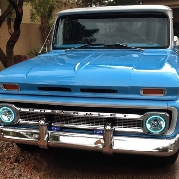 Oracle Lighting® - 7" Round Chrome Factory Style Headlights With Blue Plasma LED Halos Preinstalled (H6024) 21 Oracle Lighting® - 7" Round Chrome Factory Style Headlights With Blue Plasma LED Halos Preinstalled (H6024) - Image 19