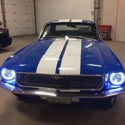 Oracle Lighting® - 7" Round Chrome Factory Style Headlights With Blue Plasma LED Halos Preinstalled (H6024) 27 Oracle Lighting® - 7" Round Chrome Factory Style Headlights With Blue Plasma LED Halos Preinstalled (H6024) -Professional Auto Parts Store 7079 installed